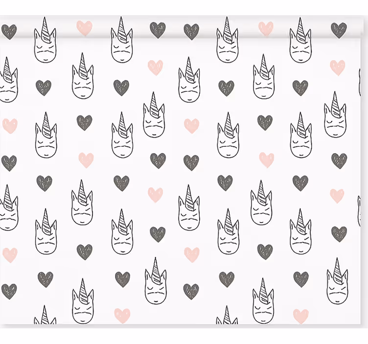 ブラインド 子供部屋 北欧のユニコーン柄 - TENSTICKERS