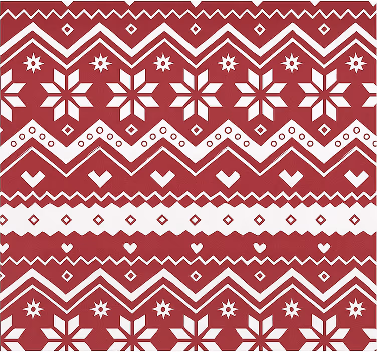 リビング カーテン ブラインド 赤と白のクリスマス - TENSTICKERS