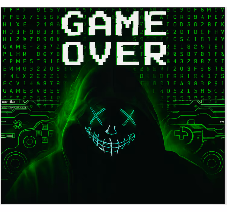 ブラインド オタク マスクされたハッキングgame over - TENSTICKERS