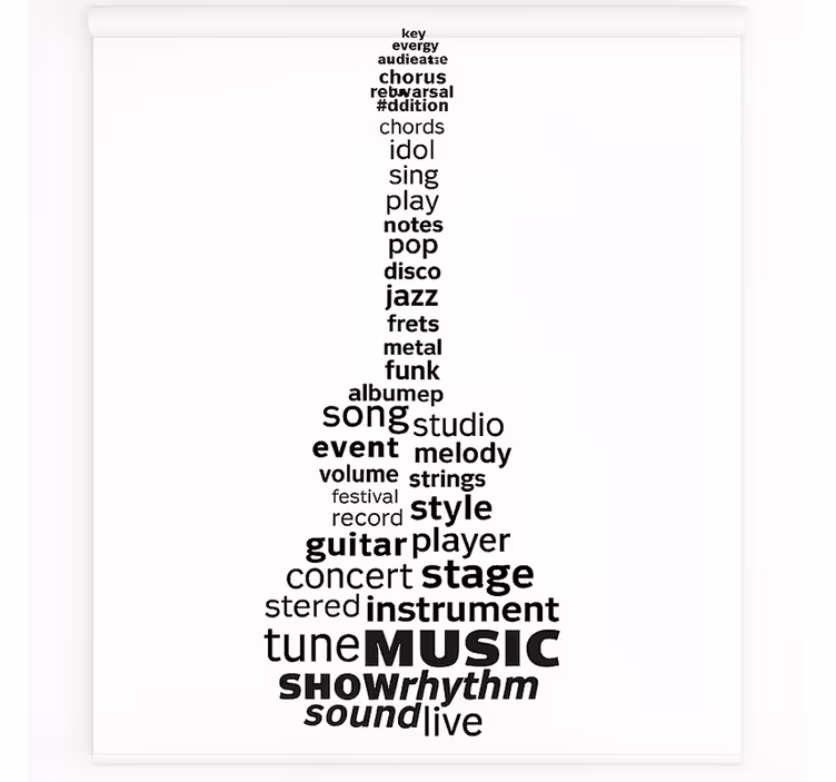 ブラインド テンネージャールーム 音楽ギターの歌詞 - TENSTICKERS