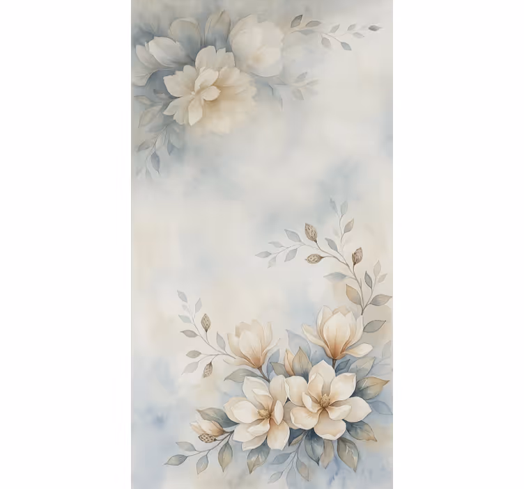 ブラインド テンネージャールーム 水彩画 グレイシーフラワー - TENSTICKERS
