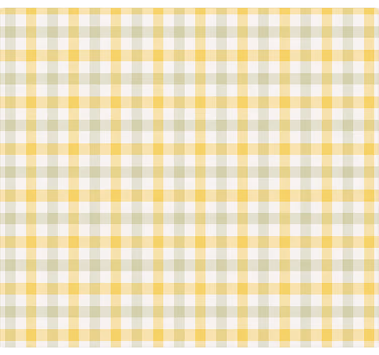ダイニングルーム ブラインド 黄色のピクニックパターン - TENSTICKERS