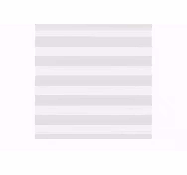 ダイニングルーム ブラインド 透明な白いストライプ - TENSTICKERS