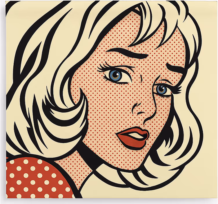 ブラインド テンネージャールーム ポップアートガール - TENSTICKERS