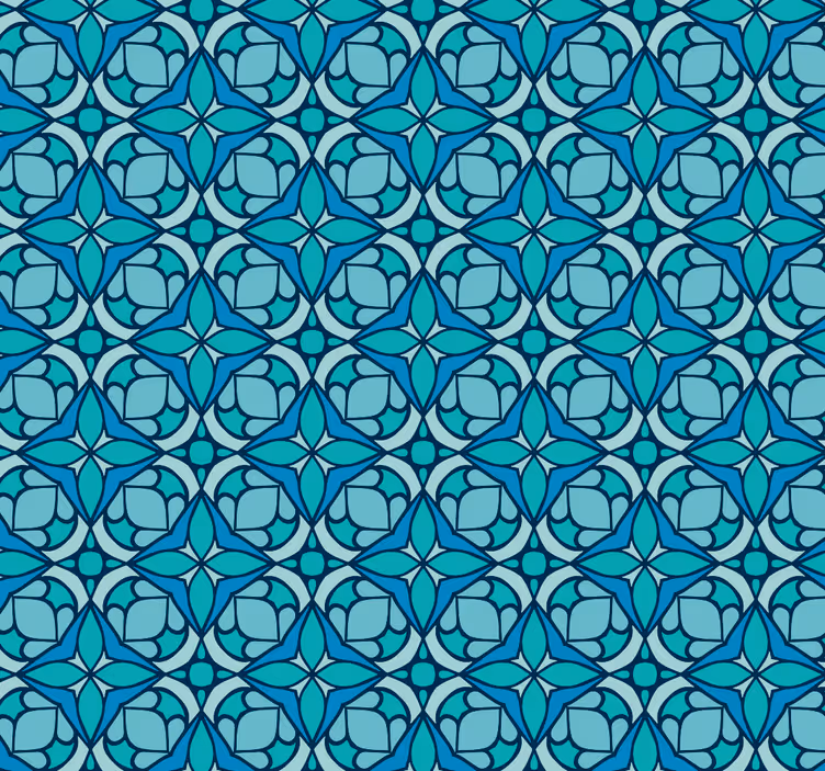 浴室 ブラインド 幾何学的華やかな模様 - TENSTICKERS