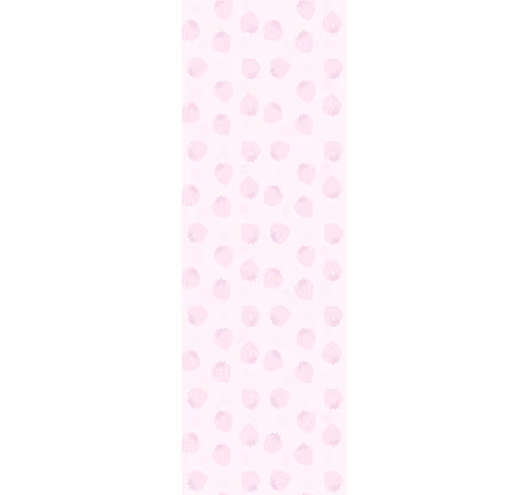キッチン ロール スクリーン ピンクのいちご柄 - TENSTICKERS
