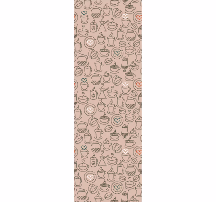 キッチン ロール スクリーン コーヒーが大好き - TENSTICKERS