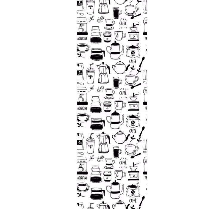 キッチン ロール スクリーン コーヒータイム - TENSTICKERS
