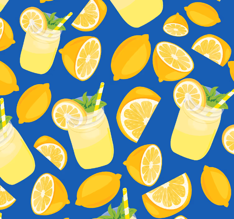 キッチン ロール スクリーン レモンジュース - TENSTICKERS