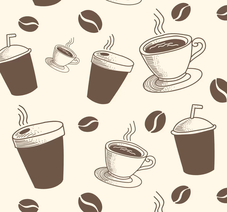 キッチン ロール スクリーン コーヒー ホワイトターコイズ - TENSTICKERS
