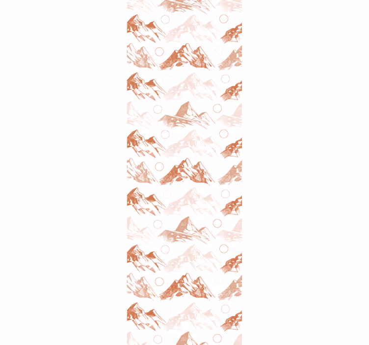 ダイニングルーム ブラインド テラコッタマウンテンパターン - TENSTICKERS