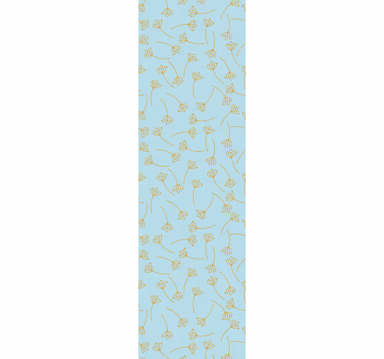 ダイニングルーム ブラインド ブルー ノルディック プランツ - TENSTICKERS