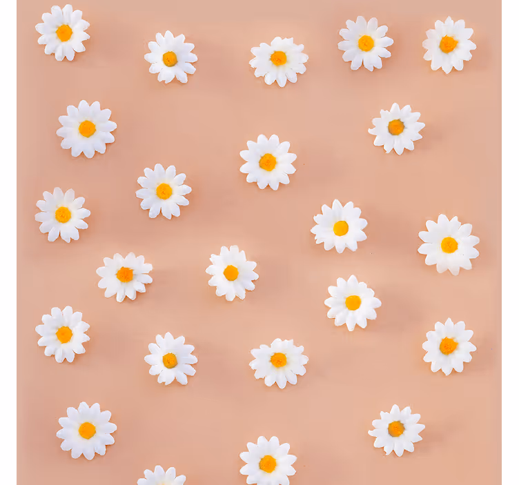 ダイニングルーム ブラインド モダンデイジーパターン - TENSTICKERS