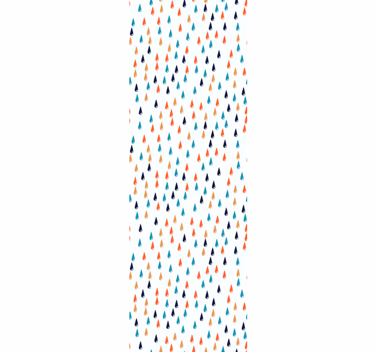 ブラインド 子供部屋 カラフルな雨の雫 - TENSTICKERS