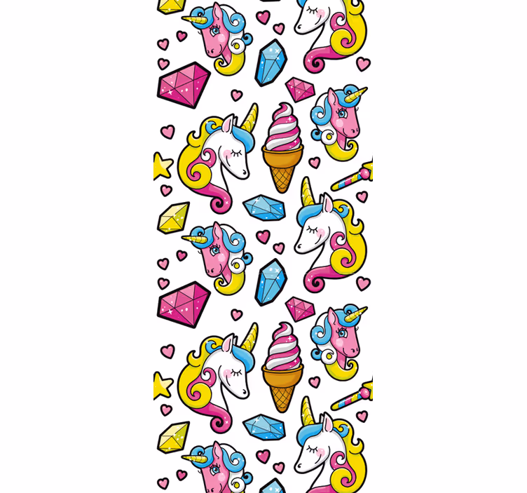 ブラインド 子供部屋 ユニコーンファンタジー柄 - TENSTICKERS