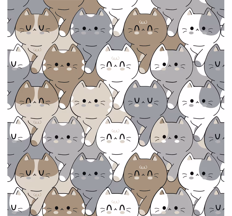 ブラインド 子供部屋 猫のイラスト - TENSTICKERS