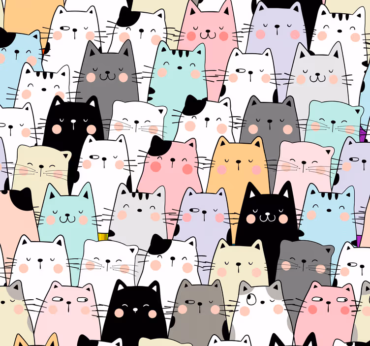 ブラインド 子供部屋 猫用 - TENSTICKERS