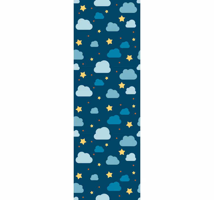 ブラインド 子供部屋 星空と雲の夜 - TENSTICKERS