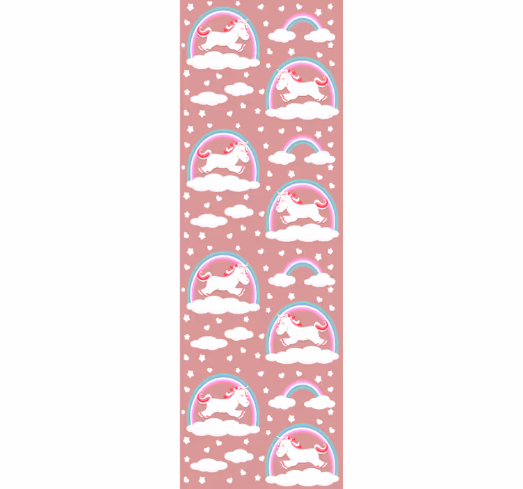 ブラインド 子供部屋 ユニコーンと虹 - TENSTICKERS
