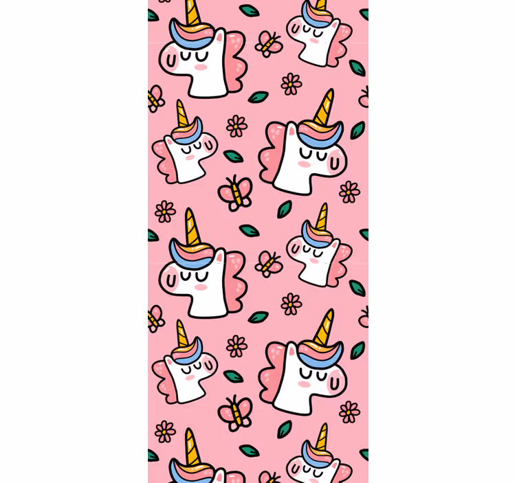 ブラインド 子供部屋 かわいい花のユニコーン - TENSTICKERS