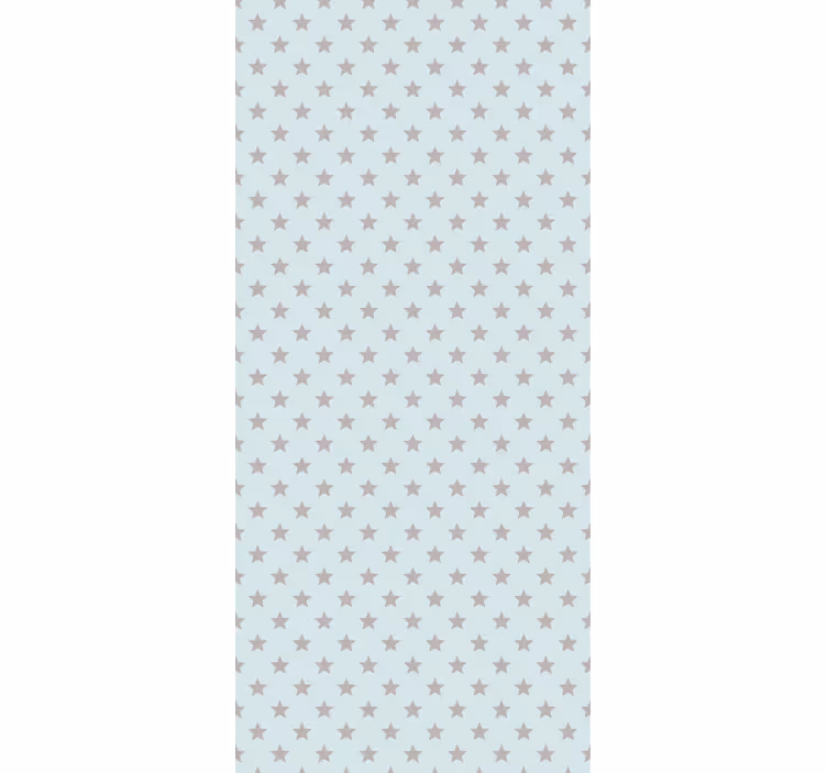 ブラインド 子供部屋 青い背景にグレーの星 - TENSTICKERS