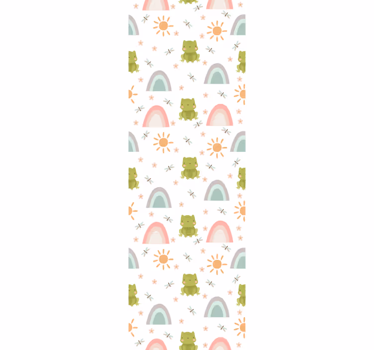 ブラインド 子供部屋 かわいいデザインのカエルのトロピカル - TENSTICKERS