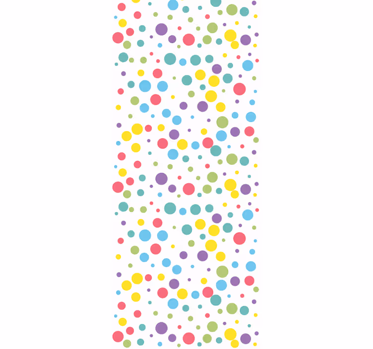 ブラインド 子供部屋 カラフルな水玉模様 - TENSTICKERS