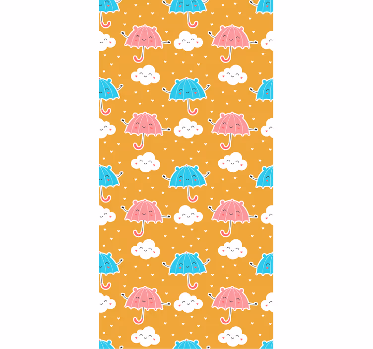 ブラインド 子供部屋 カラフルな傘のディスプレイ - TENSTICKERS
