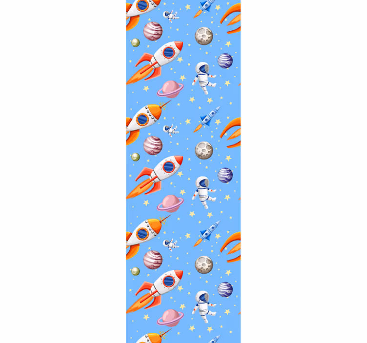 ブラインド 子供部屋 水彩の赤ちゃんの宇宙柄 - TENSTICKERS