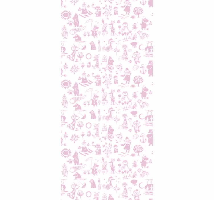 ブラインド 子供部屋 ピンクムーミンフル - TENSTICKERS