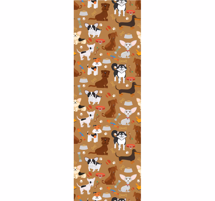 ブラインド 子供部屋 さまざまなかわいい犬の柄 - TENSTICKERS