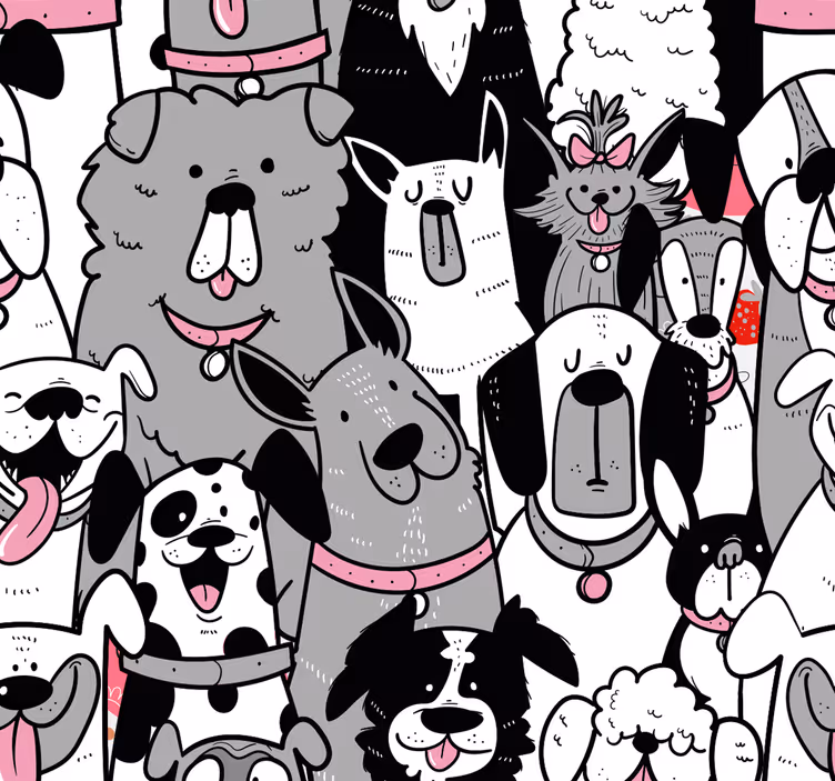 ブラインド 子供部屋 形状のある犬 - TENSTICKERS