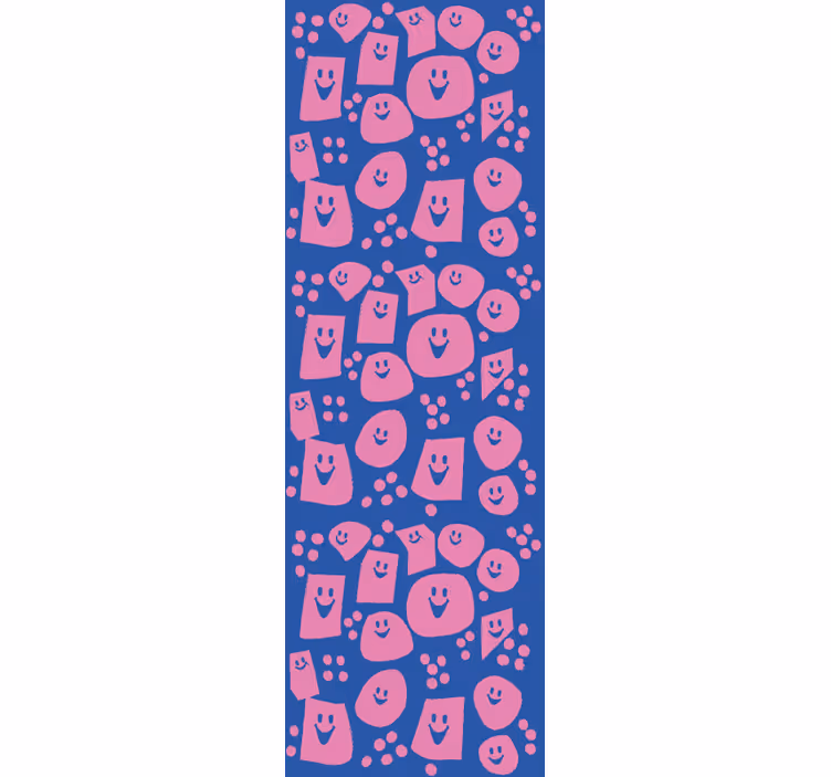 ブラインド テンネージャールーム 幾何学的スマイリーフェイス - TENSTICKERS