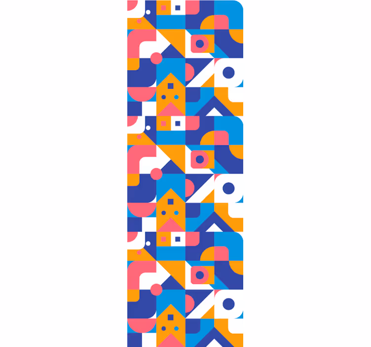 ブラインド テンネージャールーム カラフルな幾何学模様のモザイク - TENSTICKERS