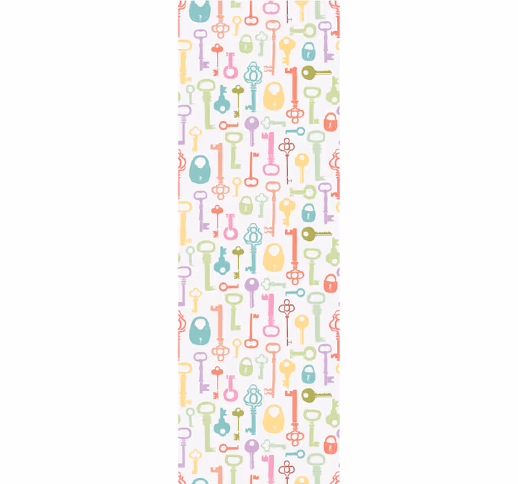 ブラインド テンネージャールーム カラフルな鍵 - TENSTICKERS