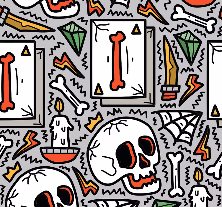 ブラインド テンネージャールーム スカルグラフィティ - TENSTICKERS