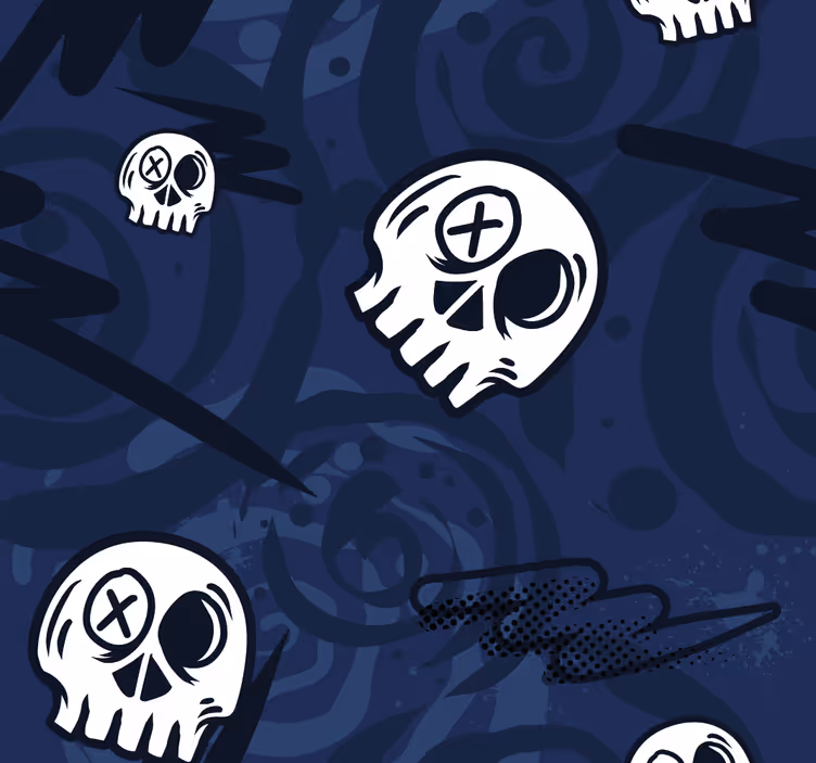 ブラインド テンネージャールーム グラフィティ スカルズ - TENSTICKERS