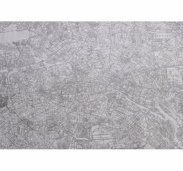 キッチン ロール スクリーン ベルリン市地図 - TENSTICKERS