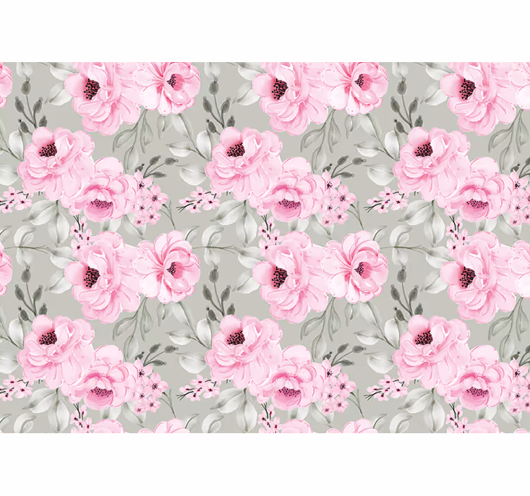 キッチン ロール スクリーン パステルカラーの芍薬 - TENSTICKERS