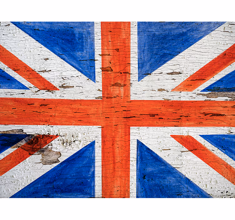寝室 ブラインド 都会的スタイルのuk国旗 - TENSTICKERS