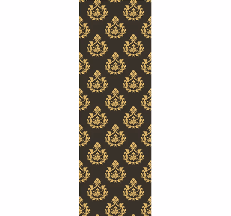 ブラインド ビンテージ 華やかな葉のモチーフ - TENSTICKERS