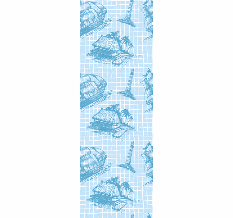 ブラインド ビンテージ ウェストウィンドトワイルパターンデザイン - TENSTICKERS