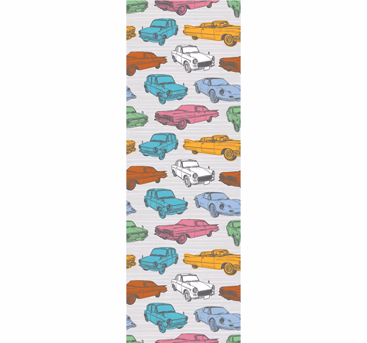 ブラインド ビンテージ カラフルなクラシックカー - TENSTICKERS