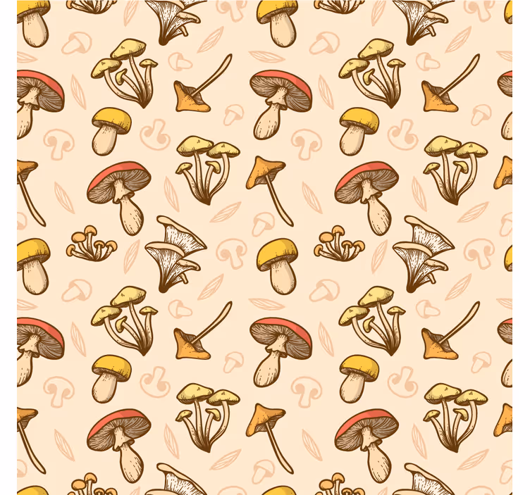 リビング カーテン ブラインド キノコ柄のさまざまな種類 - TENSTICKERS