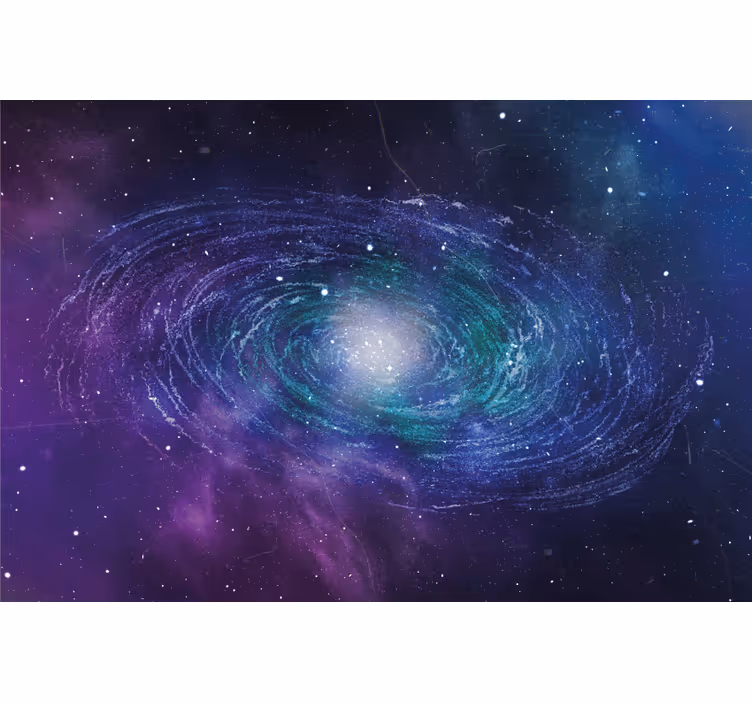 リビング カーテン ブラインド 星々の環を形成する宇宙 - TENSTICKERS