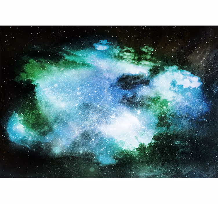 リビング カーテン ブラインド 驚くべき宇宙の雨 - TENSTICKERS