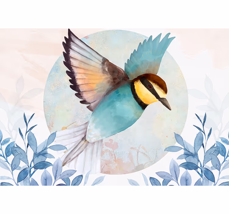 リビング カーテン ブラインド 魅惑のスタイルアートな鳥 - TENSTICKERS