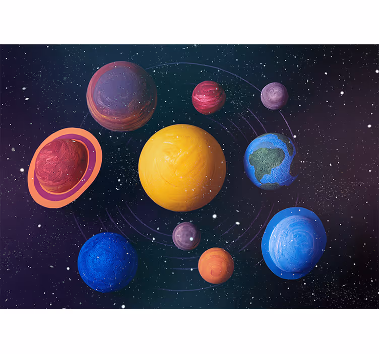 寝室 ブラインド 惑星の可能性 - TENSTICKERS