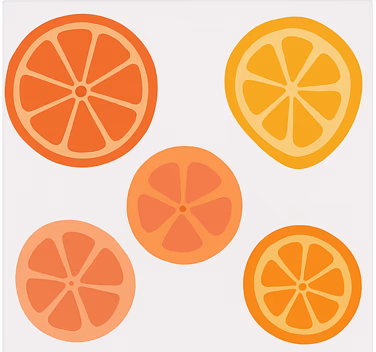 ブラインド果物と野菜柑橘類 - TENSTICKERS