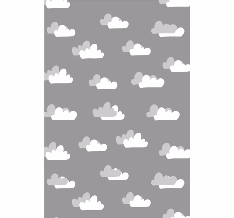 グレー ブラインド 積雲模様 - TENSTICKERS